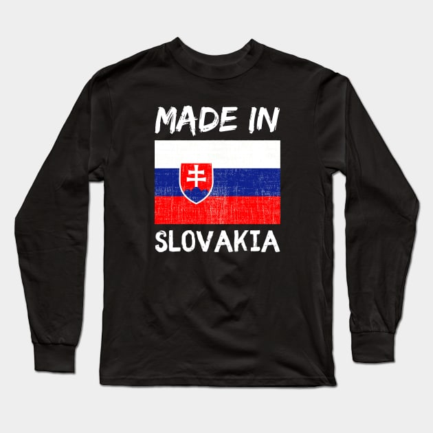 Made In Slovakia Long Sleeve T-Shirt by footballomatic